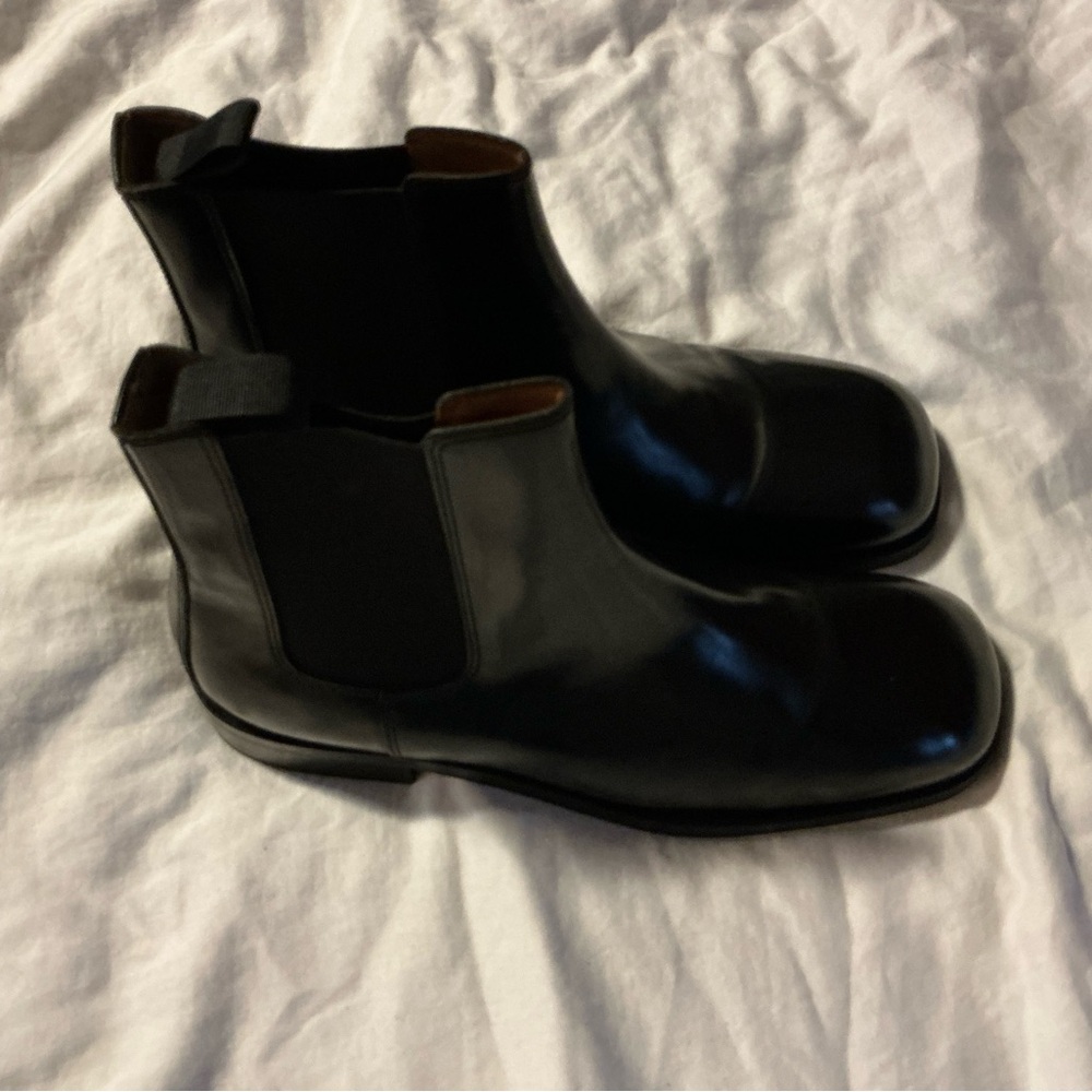 Sandro Black Leather Men's Ankle Boots - Picture 2 of 5